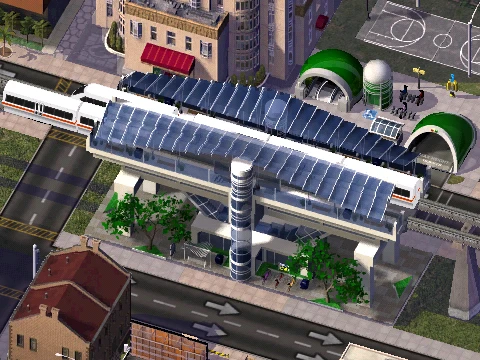 SimCity 4 "Новая станция монорельса"