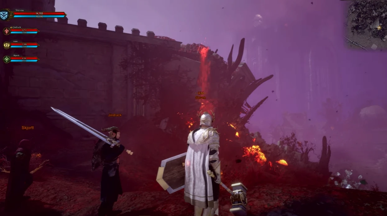 Полчаса геймплея Ashes of Creation демонстрируют прохождение подземелья "Башни Карфина"