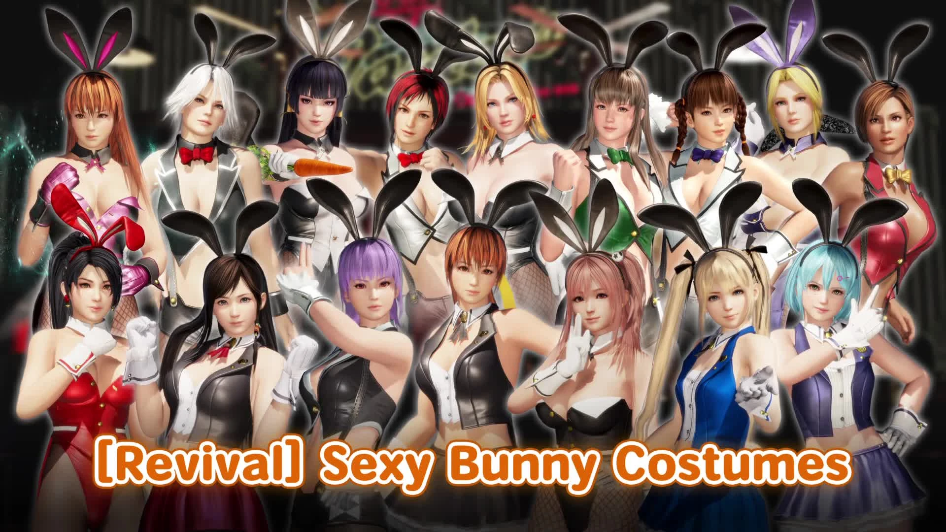 Трейлер и скриншоты DLC "Sexy Bunny costumes" для Dead or Alive 6