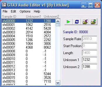 GTA 3 "Audio Editor v1"