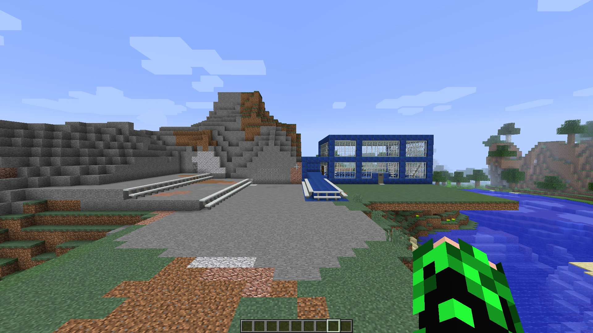 Minecraft "Карта с домом и гаражом"