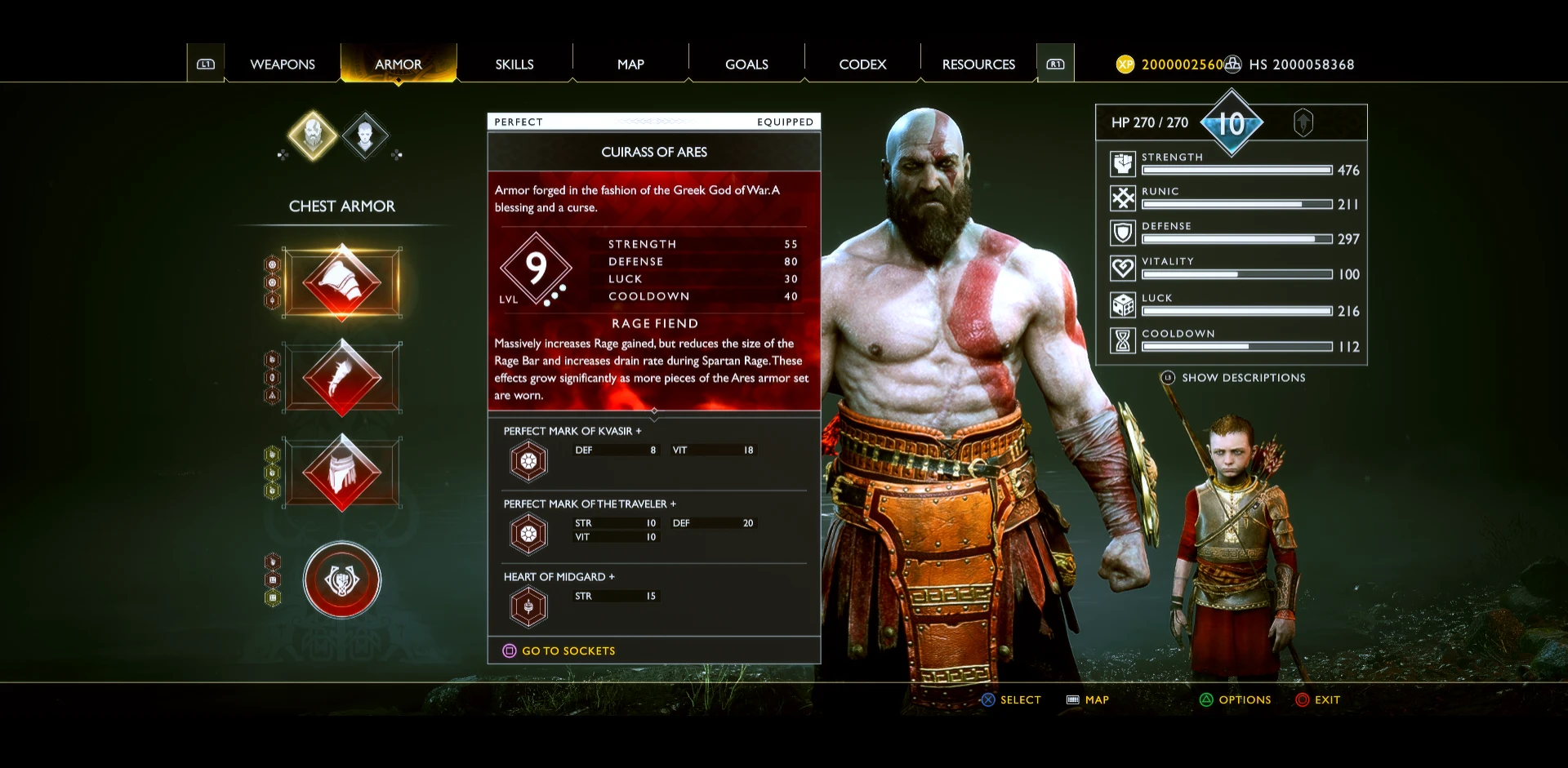 God of War "Невидимая броня и наручи"