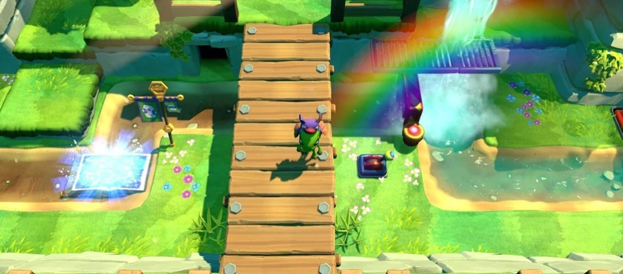 Более пятидесяти минут игрового процесса Yooka-Laylee and the Impossible Lair