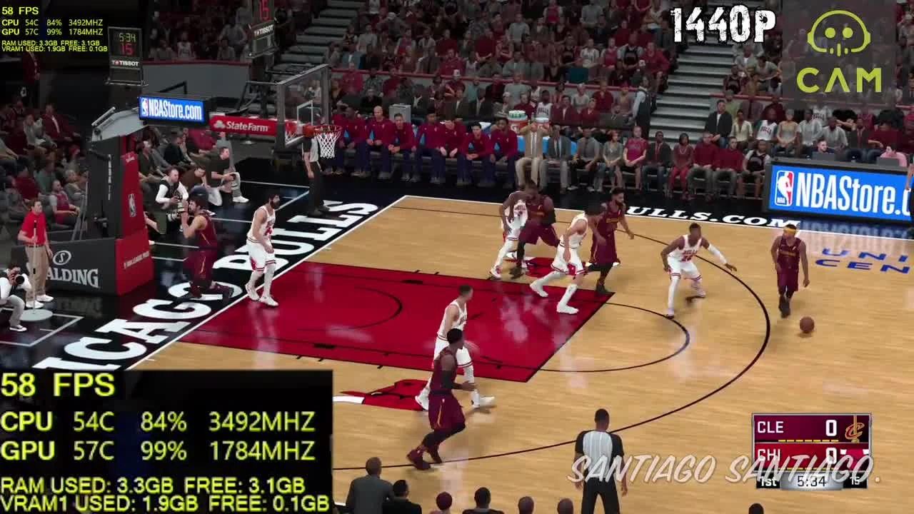 NBA 2K18 "Тест производительности GTX 1050 2GB - G4560"