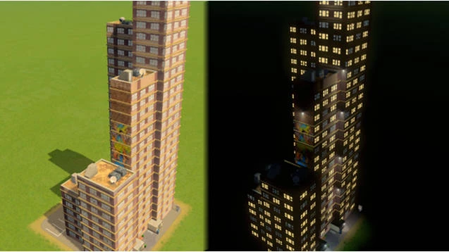 Cities: Skylines "Здание высотки Multi storey building L4 4x3"