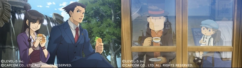 Professor Layton VS Ace Attorney новый трейлер