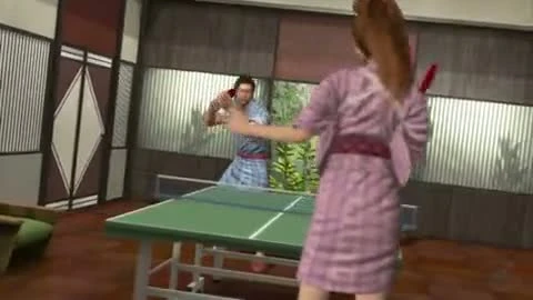 Yakuza 4 "Демонстрация настольного тенниса"