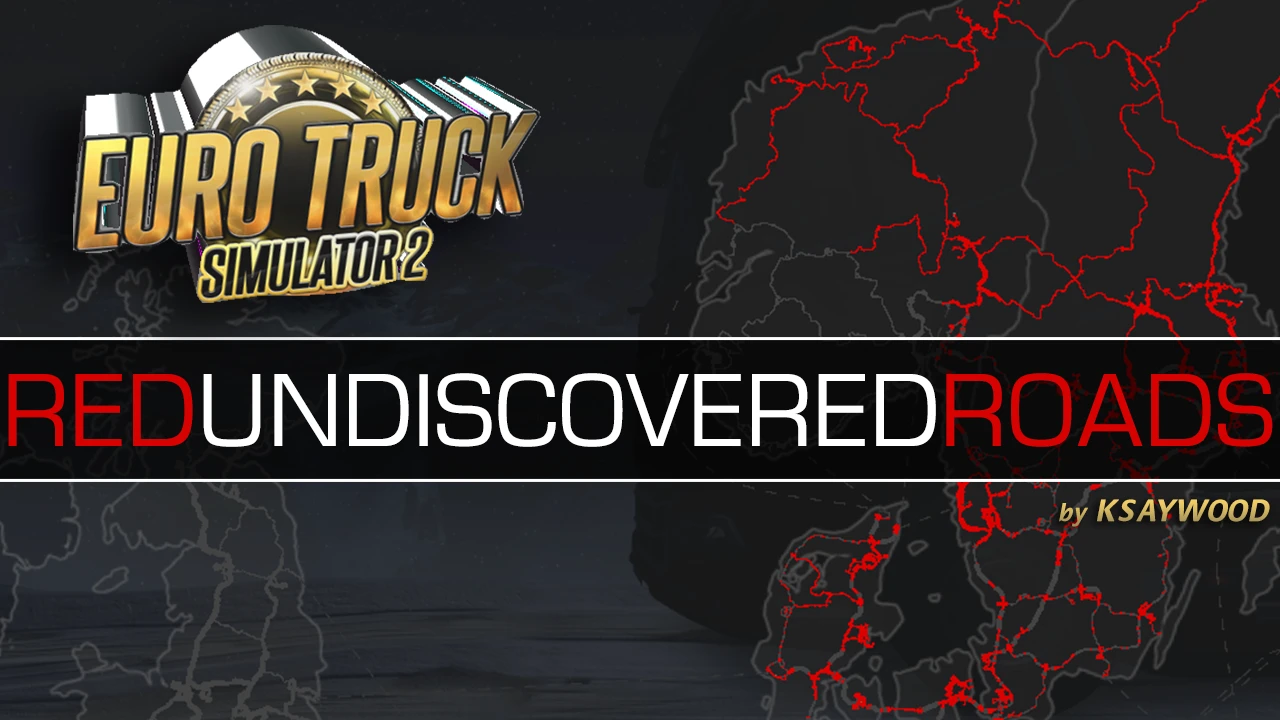 Euro Truck Simulator 2 "Red Undiscovered Roads" [1.0.7] {KSAYWOOD}