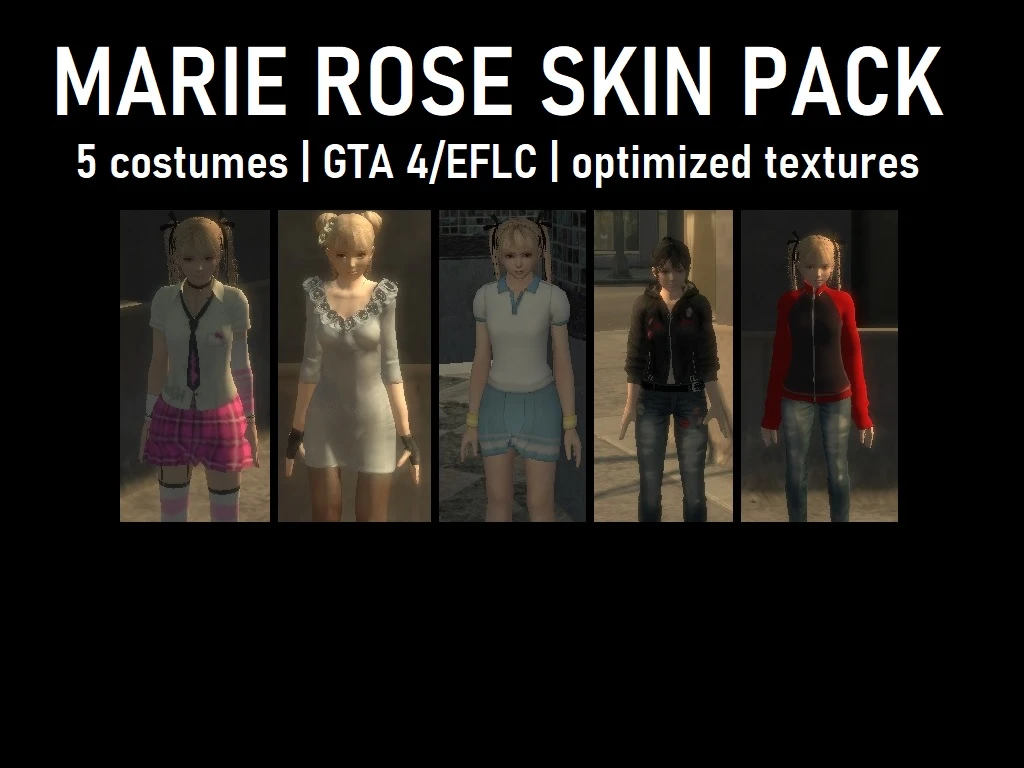Grand Theft Auto IV "Сборник скинов Мэри Роуз"
