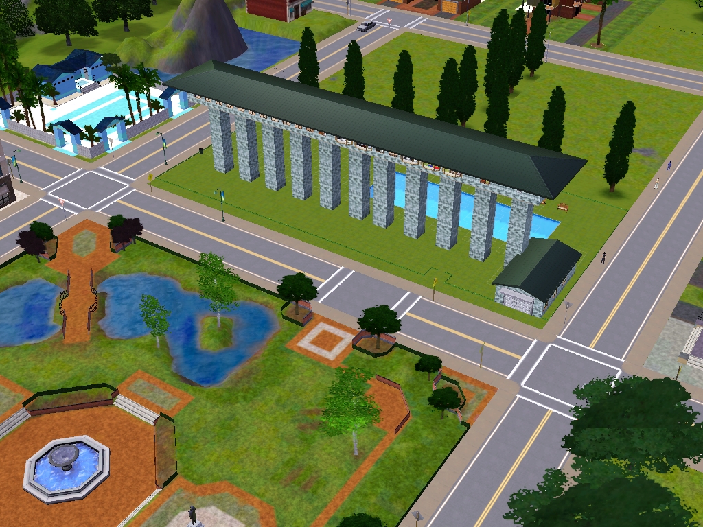 Sims 3 "Домик-Замок или дом столб"