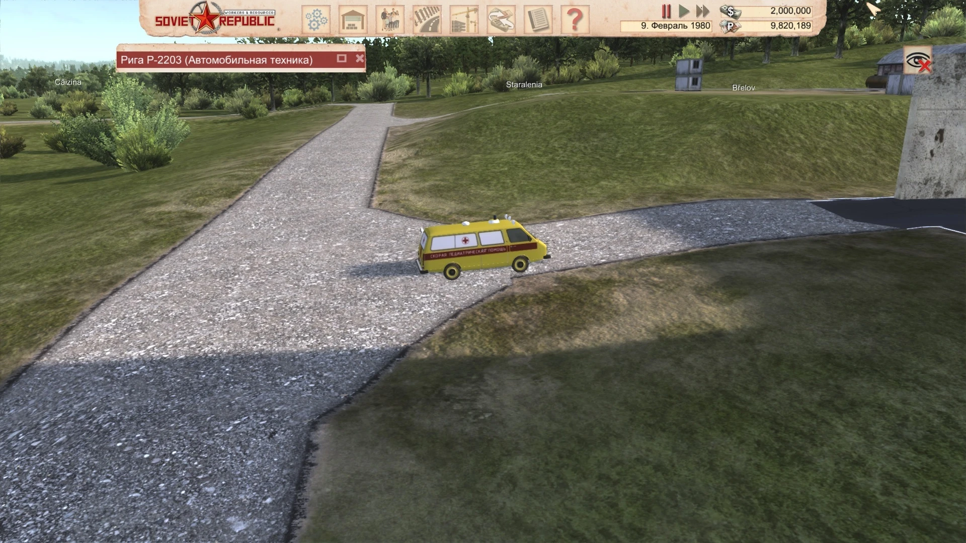 Workers & Resources: Soviet Republic "RAF 2203 1.0.0"