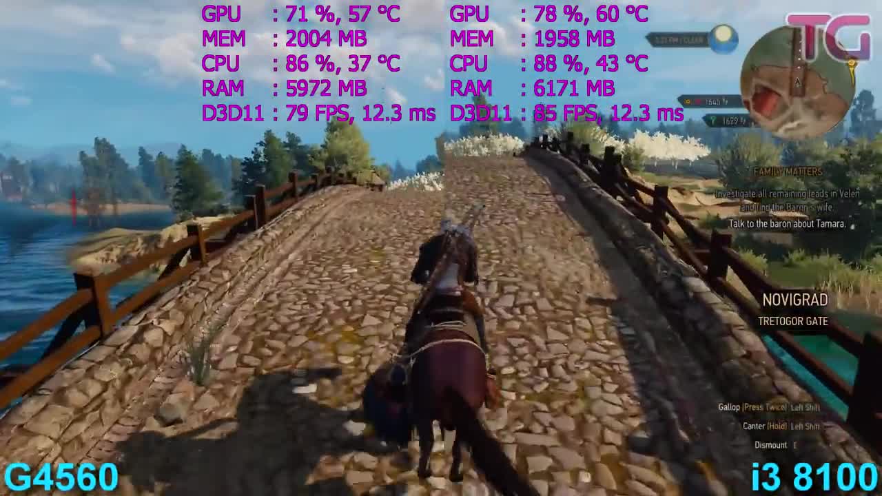 Intel Core I3-8100 vs Pentium G4560. Тест в семи играх
