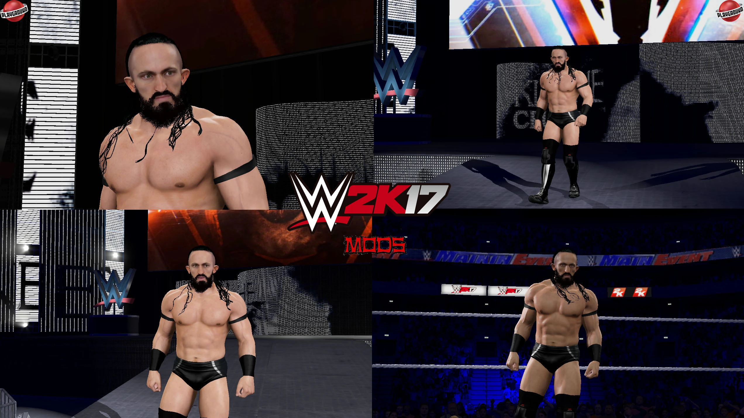 WWE 2K17 "Pac AEW Наряд (Лицевая анимация) WWE 2K19 Порт Мод"