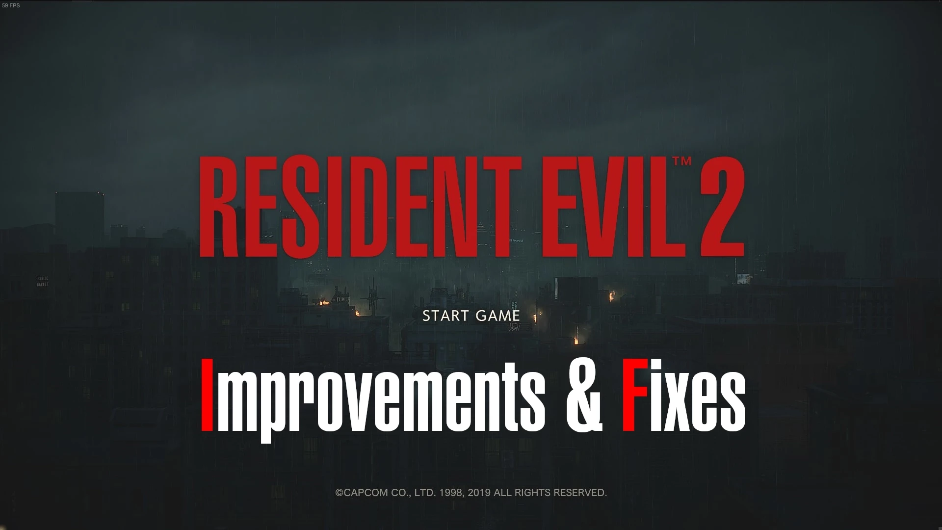 Resident Evil 2 "Улучшения и исправления"