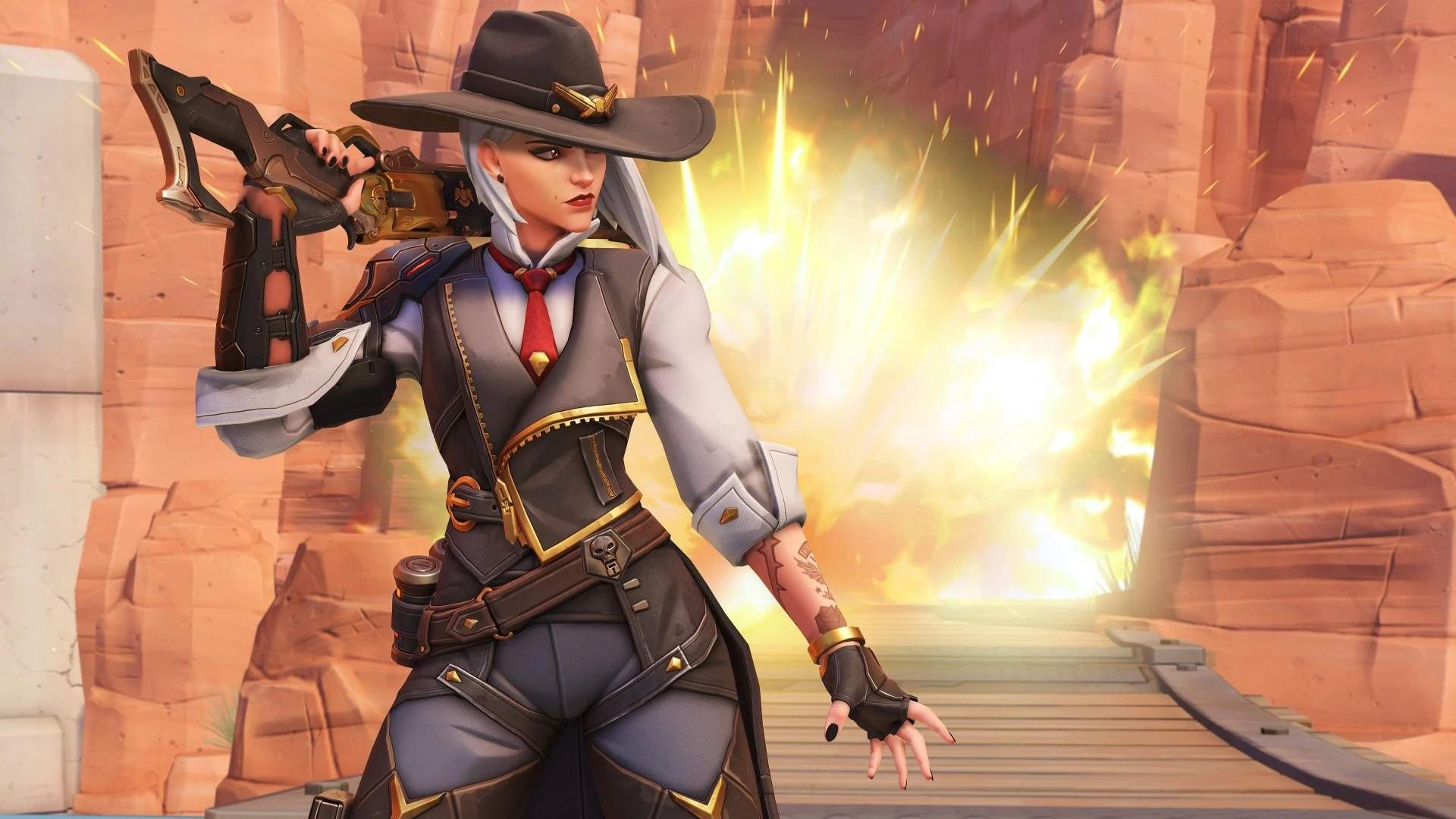 Косплей на Эш из Overwatch