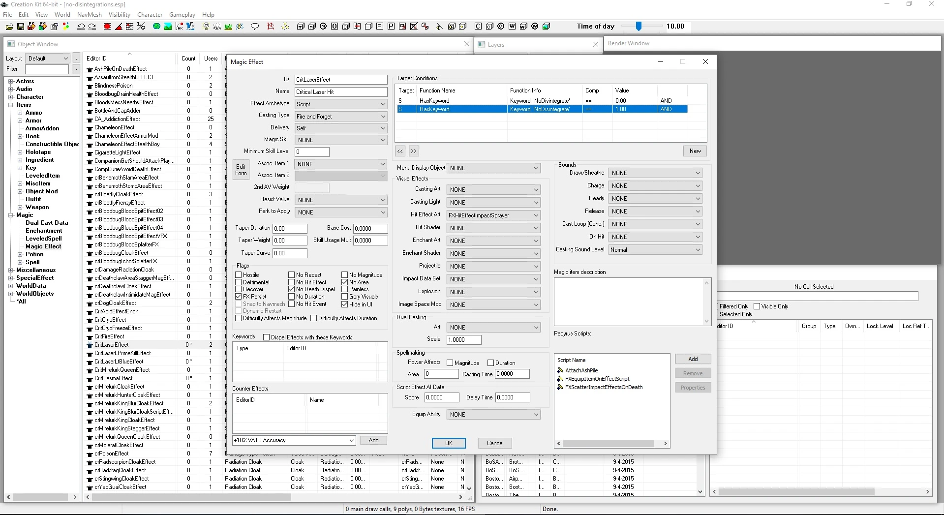 Fallout 4 "Удаления эффекта расщепление от лазерного оружия"
