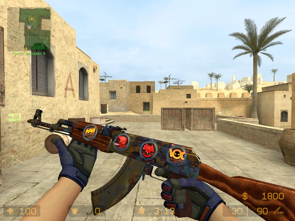 Counter-Strike: Source "AK-47 Case Hardned CSS V90"