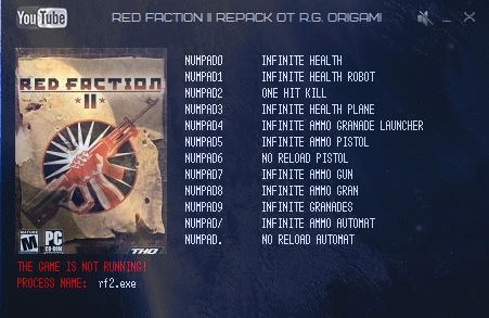 Red Faction II: Трейнер/Trainer (+12) [1.01] {LIRW / GHL}