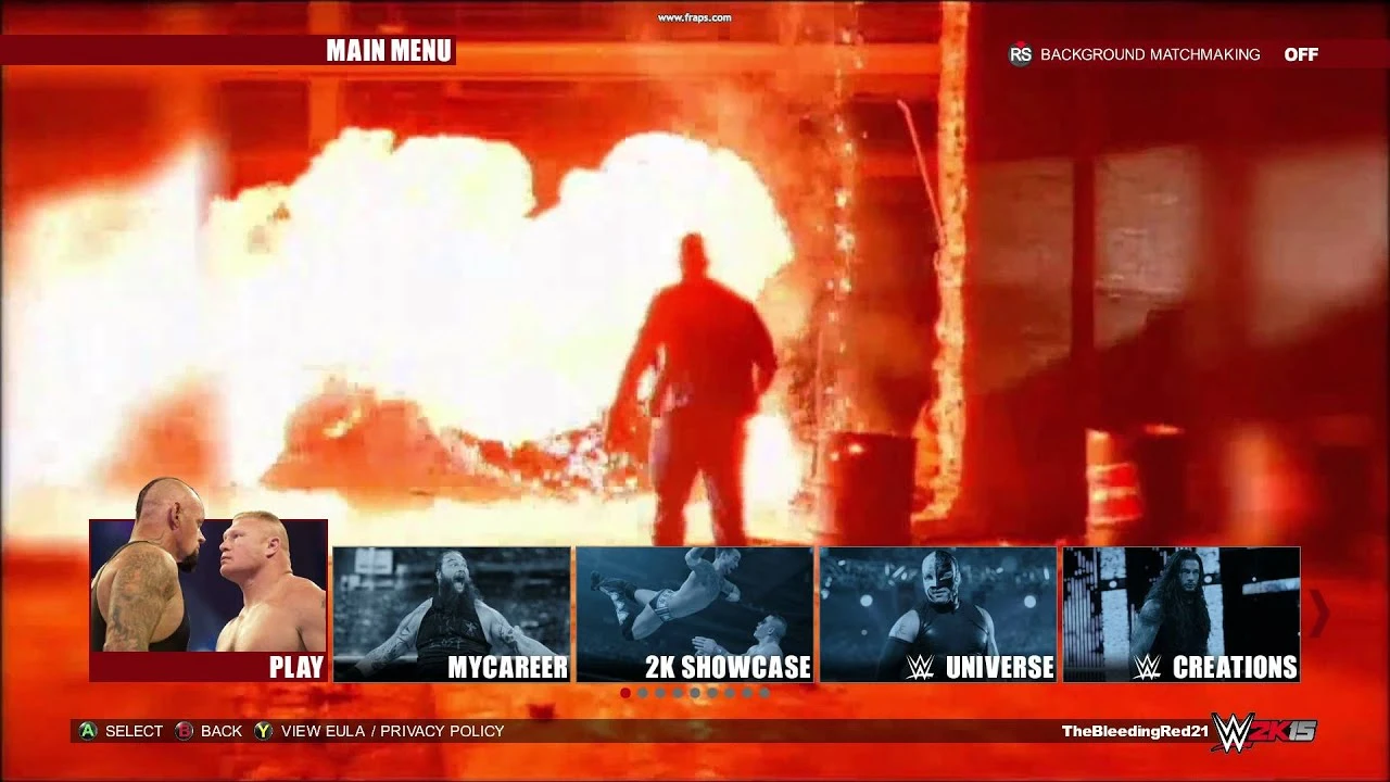 WWE 2K15 "Замена меню"