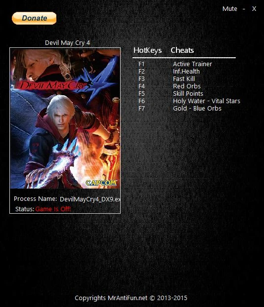 Devil May Cry 4: Трейнер/Trainer (+6) [Latest Steam] {MrAntiFun}