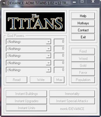 Age Of Mythology (Aom): The Titans: Трейнер (+12) [1.02]