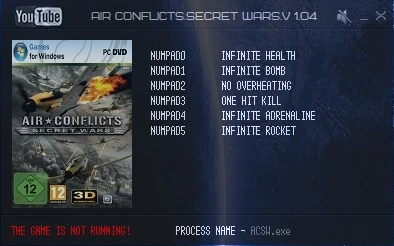 Air Conflicts: Secret Wars: Трейнер/Trainer (+6) [1.04] {LIRW / GHL}