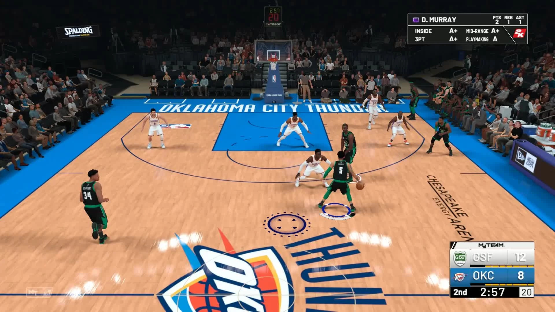 Бросаем, сидя на полу в НБА 2К