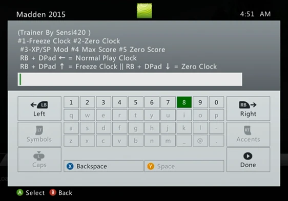 Madden NFL 15: Трейнер/Trainer (+5) [Xbox 360]