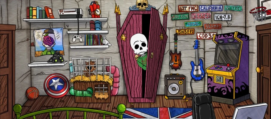 Point-and-click приключение The Wardrobe про скелета в шкафу добралось до PS4