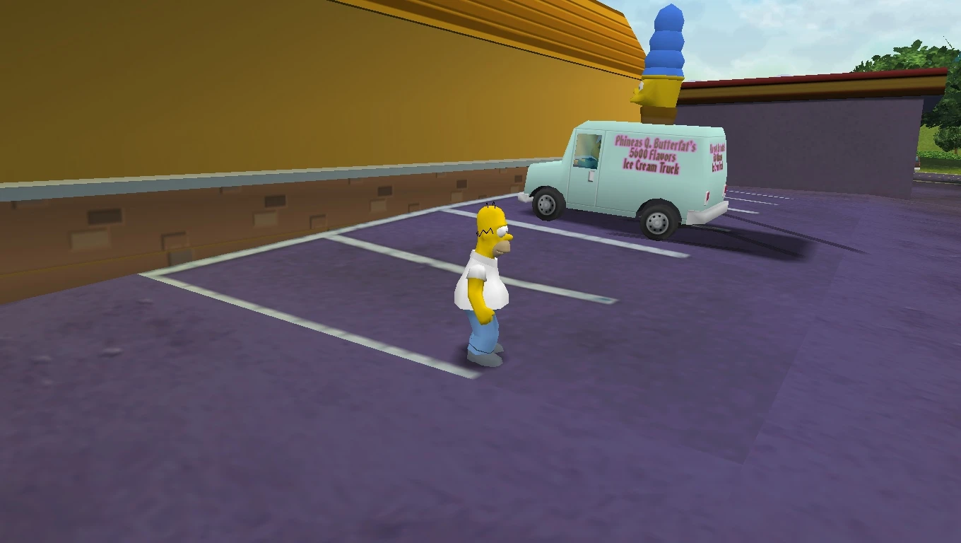 The Simpsons Hit & Run "Icecream Car"
