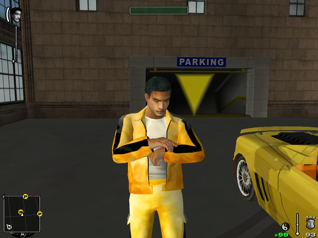 True Crime: Streets of LA "Ник в спортивном желтом костюме Брюса Ли"