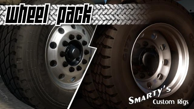 American Truck Simulator "Мод Smarty Wheels Pack версия 1.2.6 от 20.08.18 (v1.6.x, - 1.32.x)"