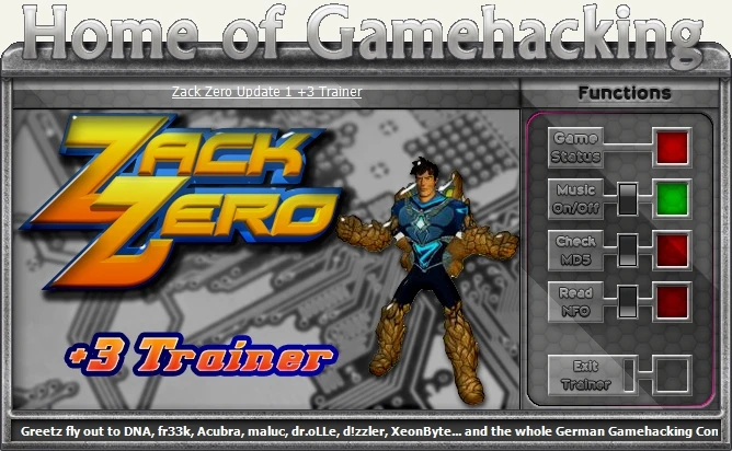 Zack Zero: Трейнер/Trainer (+3) [Update 29.12.2013] {iNvIcTUs oRCuS / HoG}