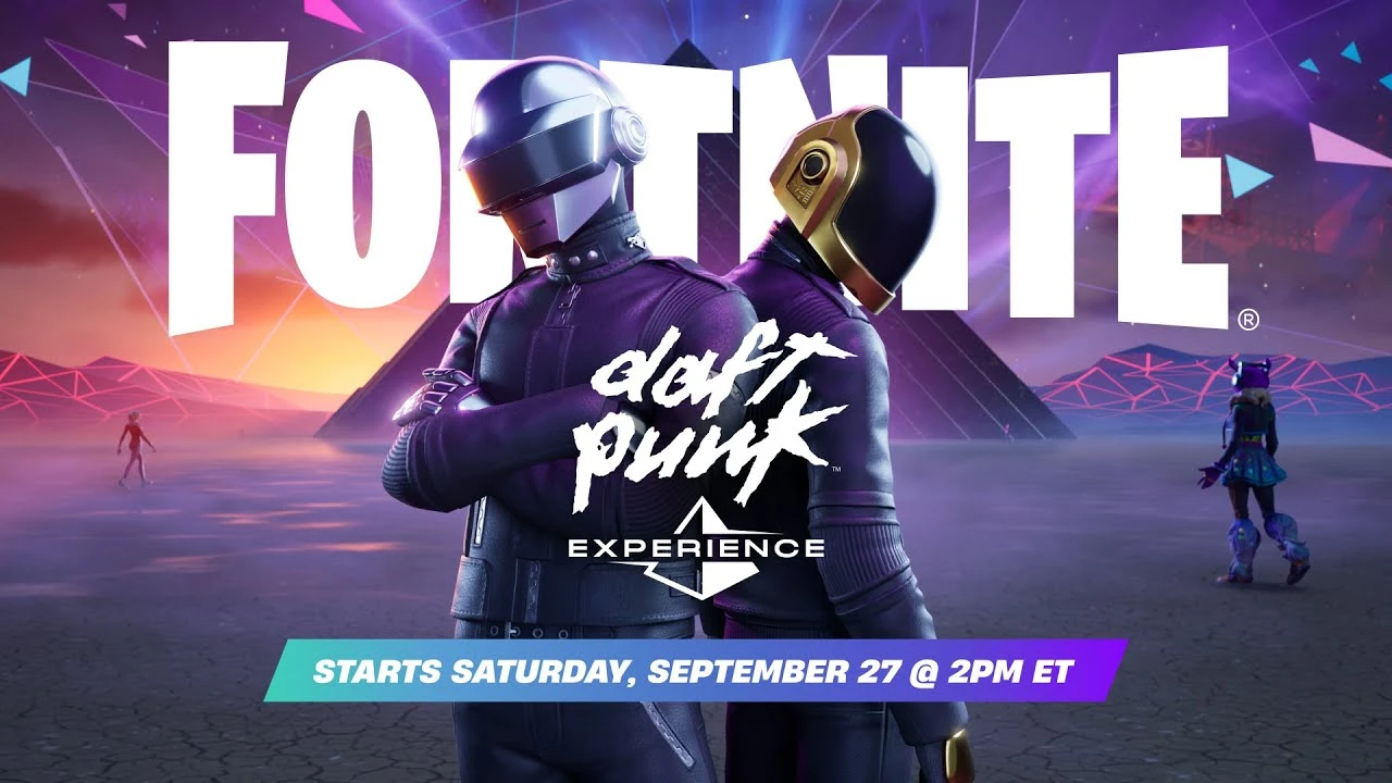 Fortnite запустит интерактивное путешествие по миру дуэта Daft Punk