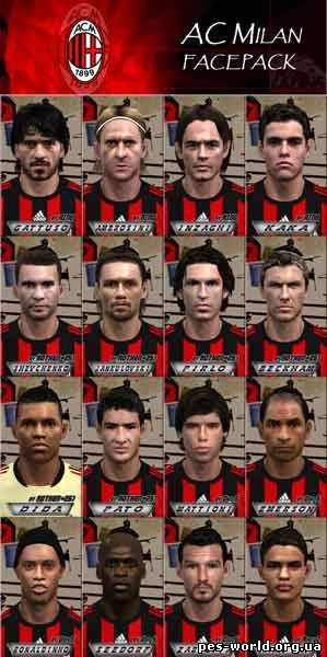 PES 2009 "AC Milan Face Pack"