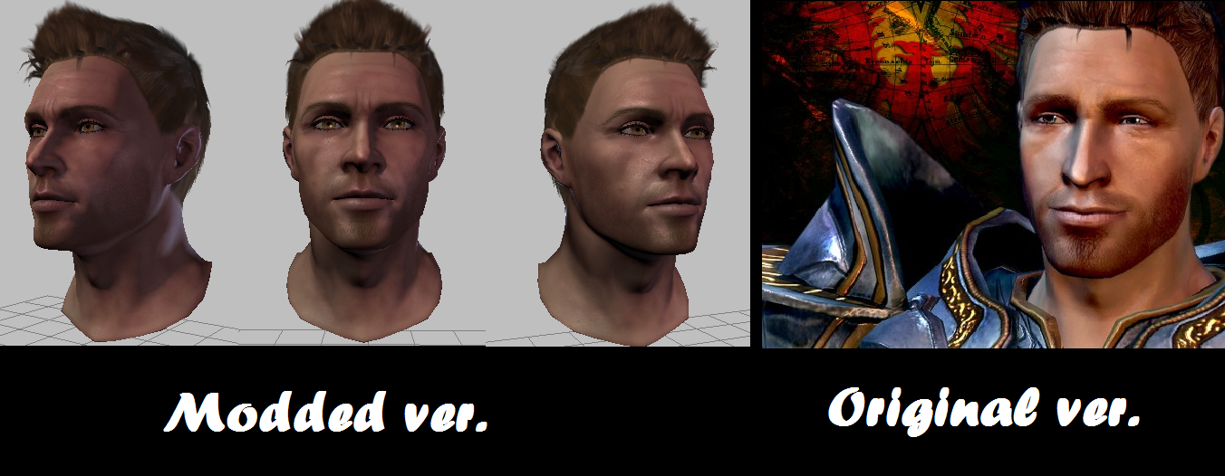 Dragon Age: Origins "Изменения в лице Алистера"