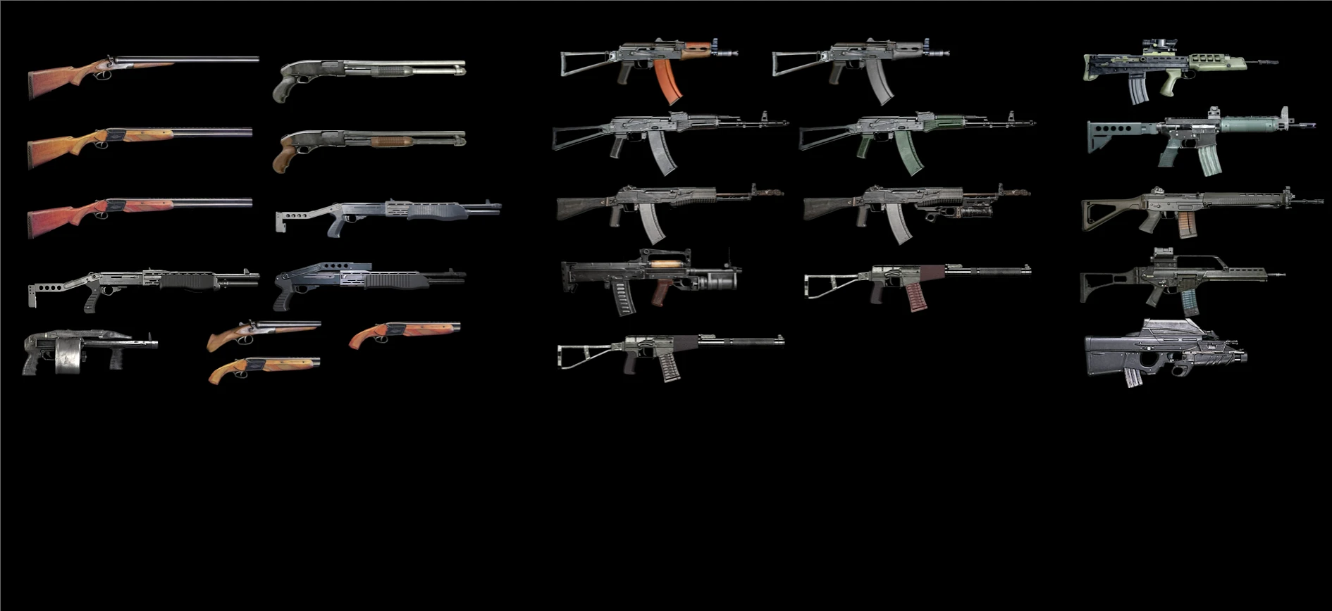 S.T.A.L.K.E.R.: Shadow of Chernobyl "Иконки оружия для моддинга"