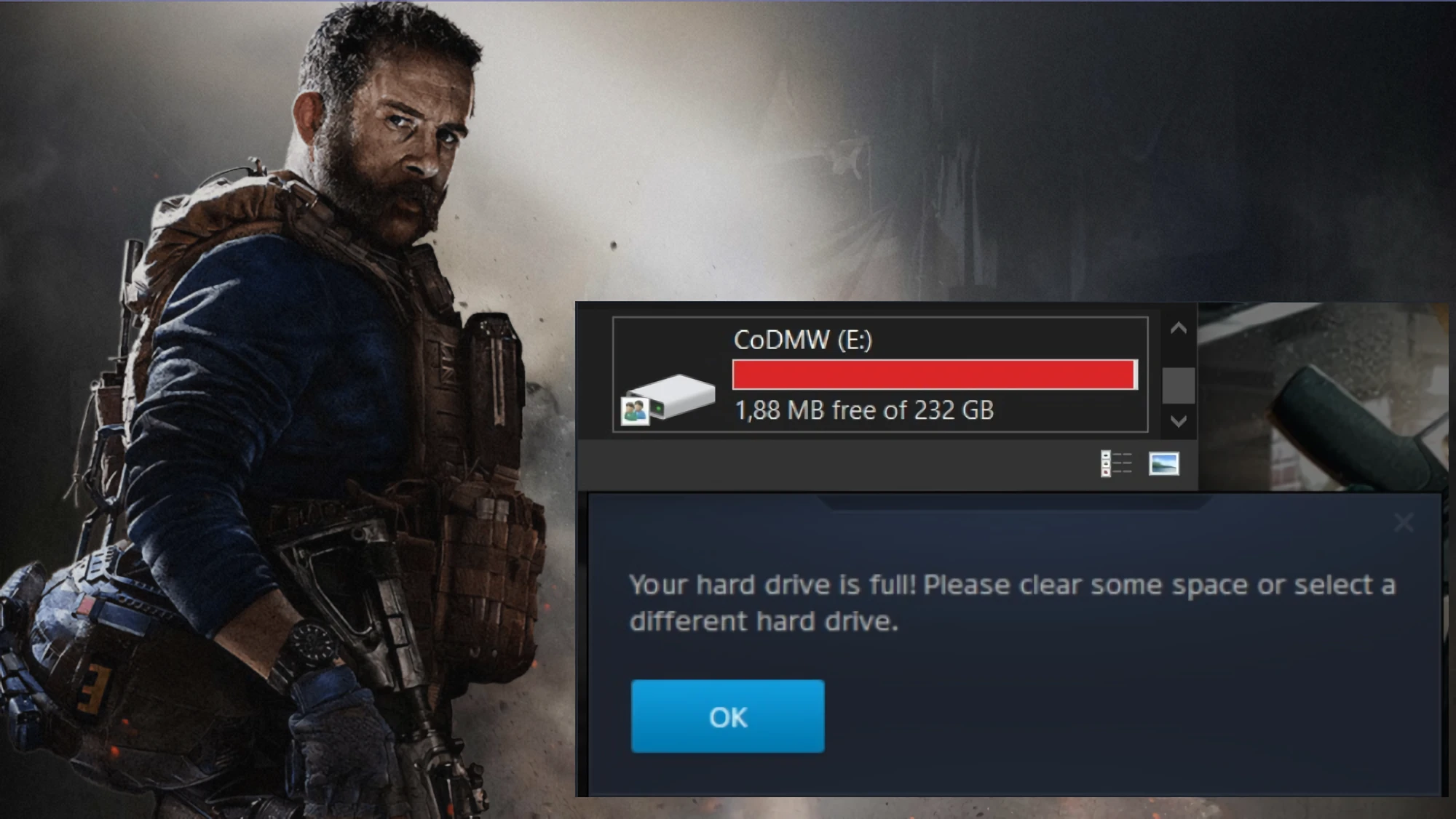 Call of Duty: Modern Warfare 2019 теперь не влезает на SSD в 250Гб