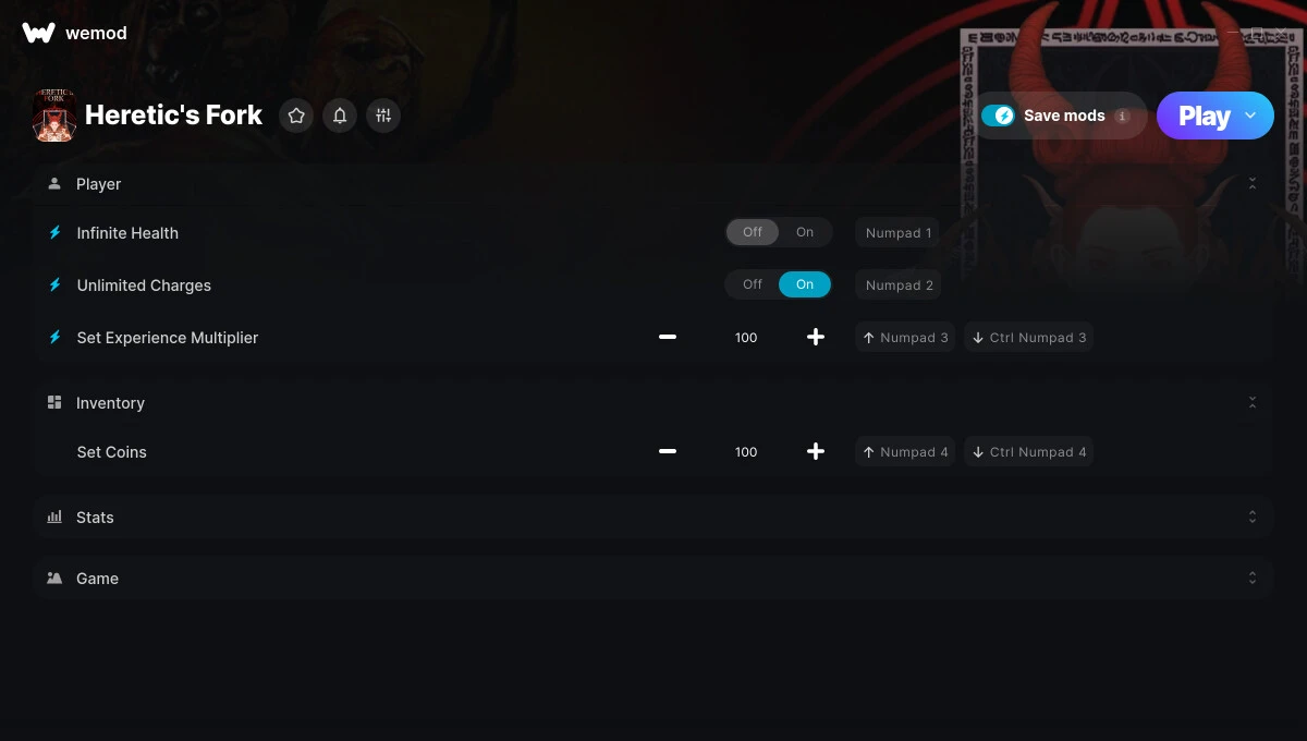 Heretic's Fork "Трейнер +17" [UPD: 07.03.2025] {GreenHouse / WeMod}