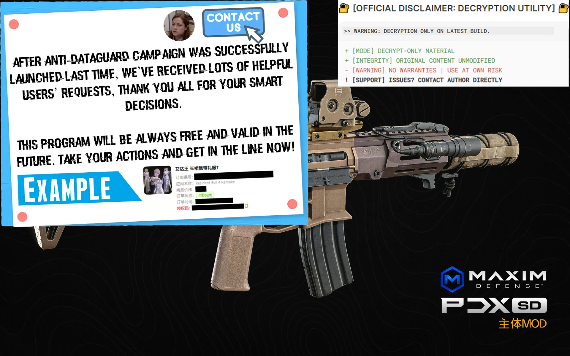 Resident Evil 4 Remake "Maxim Defense PDX SD"