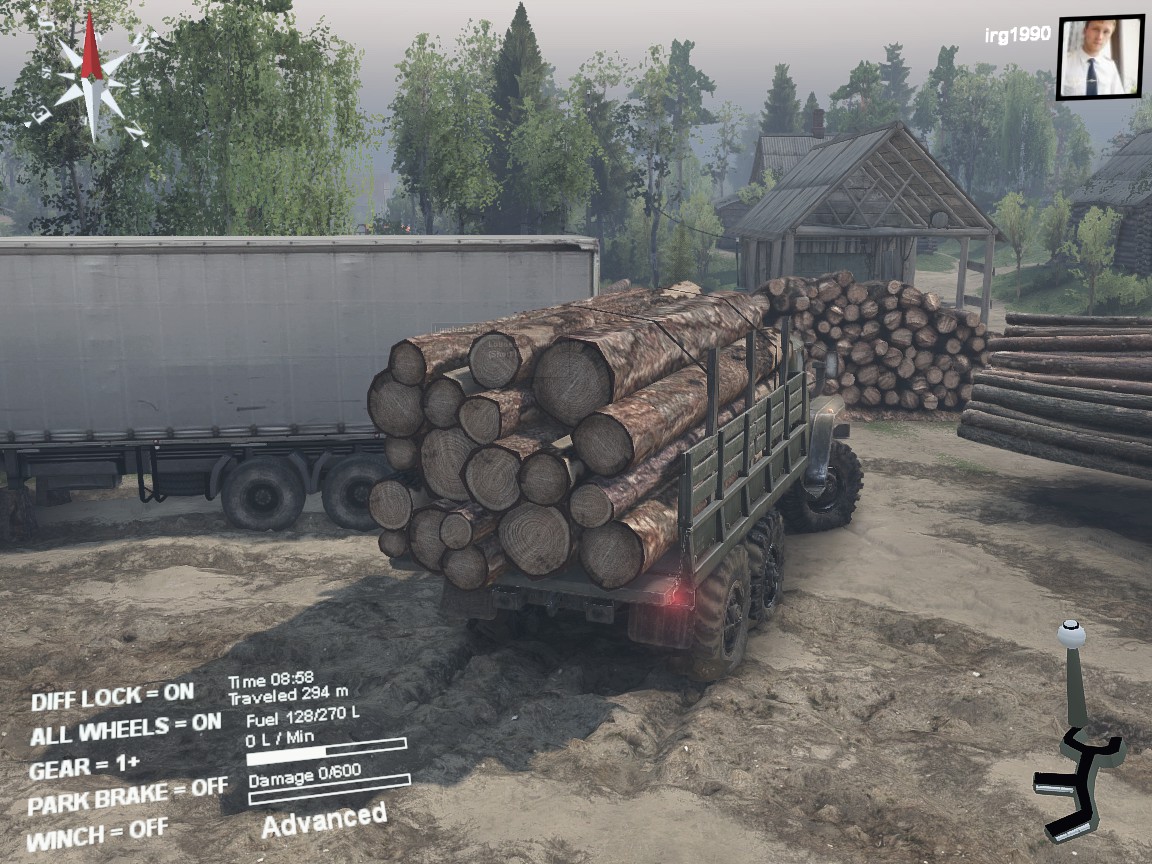 Spintires "Level "Ghost town" v.0.1 beta for v.23.10.15 & 8.11.15"