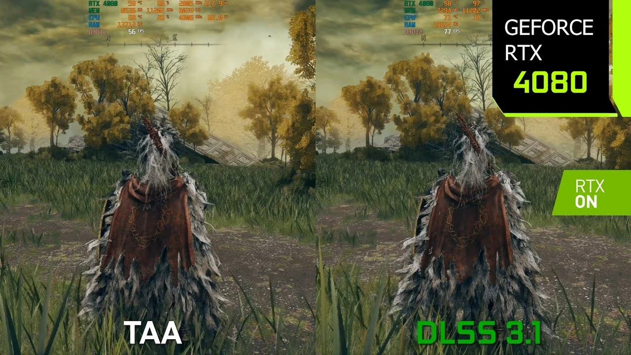 Для Elden Ring вышел мод, добавляющий поддержку DLSS2 версии 3.1