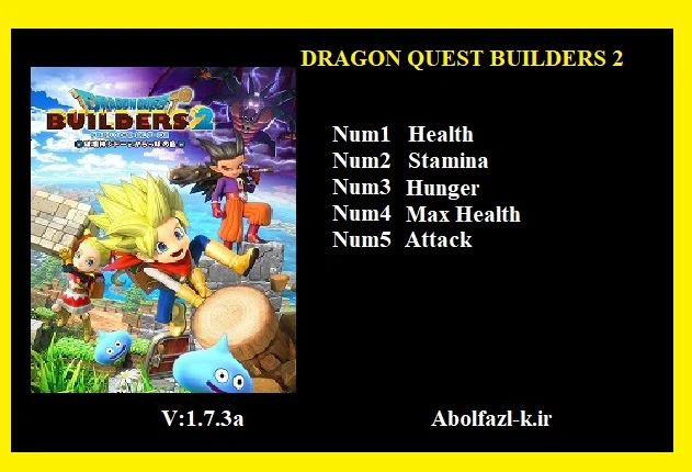 Dragon Quest Builders 2: Трейнер/Trainer (+5) [1.7.3a] {Abolfazl.k}