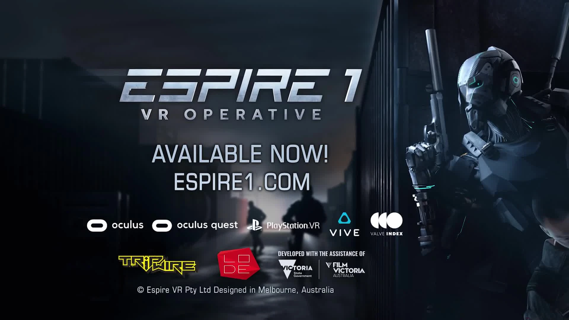 Трейлер к выходу стелса Espire 1: VR Operative для шлемов VR