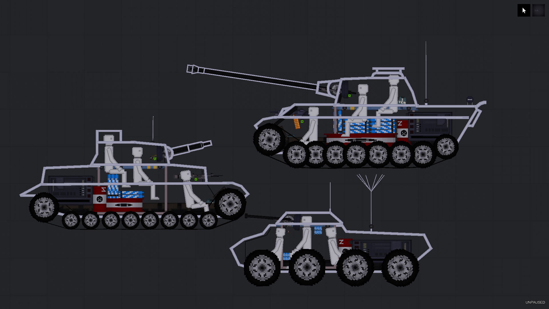 People Playground "небольшой пак из 3 немецкмх танков"