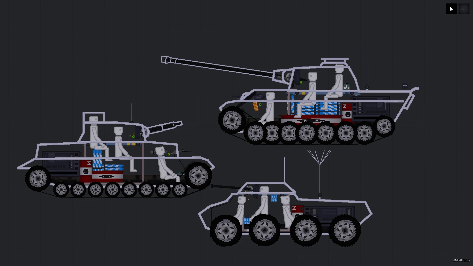 People Playground "небольшой пак из 3 немецкмх танков"