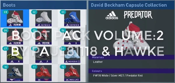 PES 2019 "Bootpack vol 2.1 by Paul81118 & Hawke"
