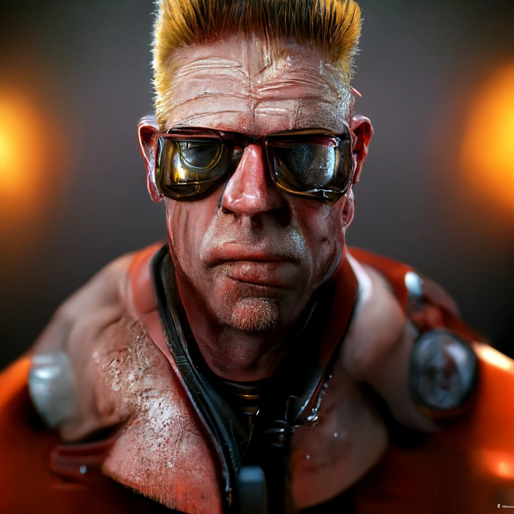 AI превратил икону видеоигрового стиля Дюка Нюкема в спившегося алкаша