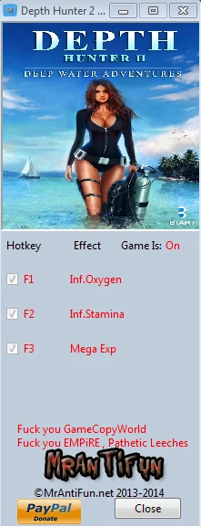 Depth Hunter 2 ~ Deep Dive: Трейнер/Trainer (+3) [1.0] {MrAntiFun}