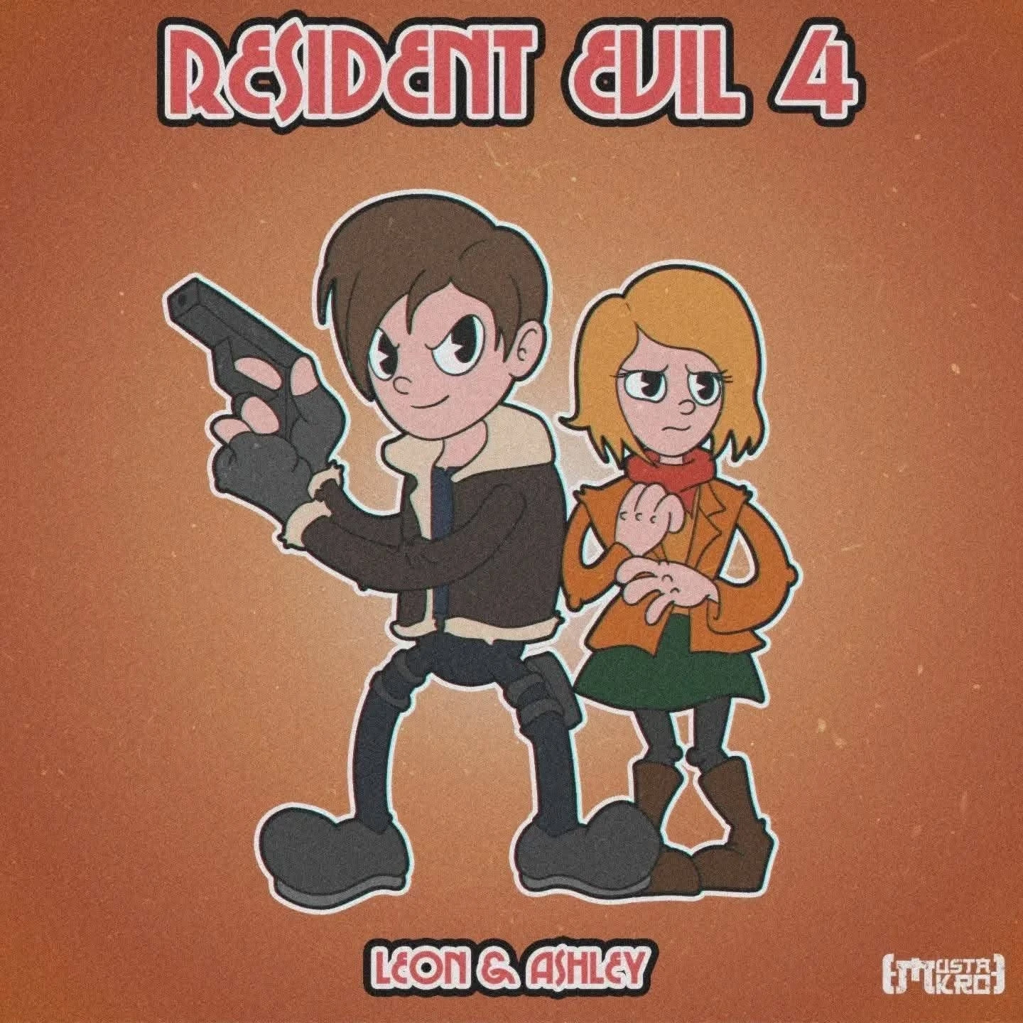 Resident Evil 4 Remake в стиле игры Cuphead